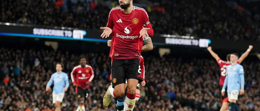 Bruno Fernandes sorgt für den Jubel in letzter Minute.