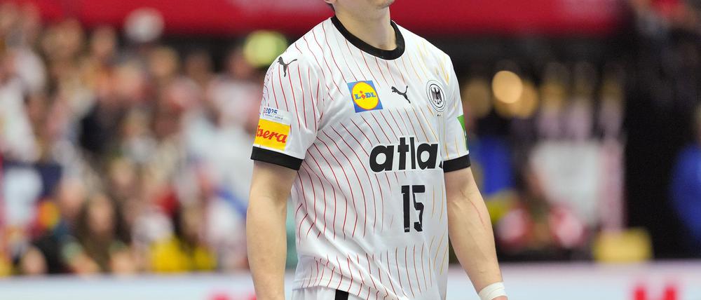 Juri Knorr fehlt den deutschen Handballern auch am Samstag gegen Tunesien. 
