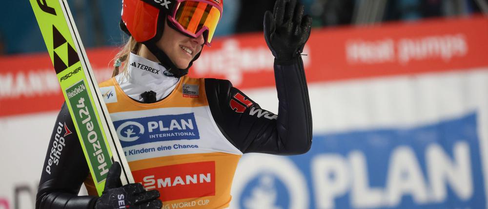 Kam nicht über Rang 16 hinaus: Skispringerin Katharina Schmid.