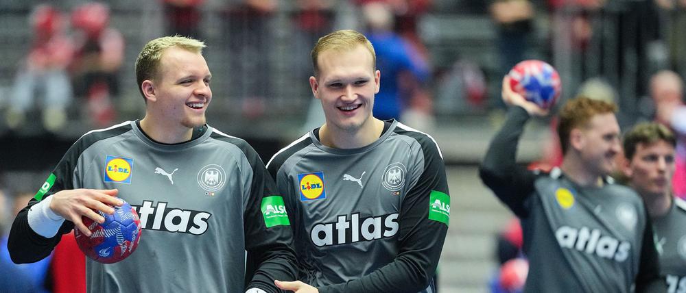 Justus Fischer (l.) und David Späth sorgten auch beim Teamabend für gute Stimmung.