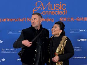 Der Modeschöpfer Michael Michalsky mit Yu Zhang.