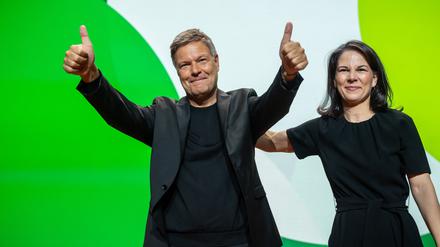 Können sich freuen: Robert Habeck und Annalena Baerbock haben für den Wahlkampf der Grünen so viel Geld wie noch nie zur Verfügung.