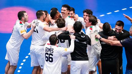 Portugals Handballer stehen vorzeitig im WM-Viertelfinale und könnten dort auf Deutschland treffen.