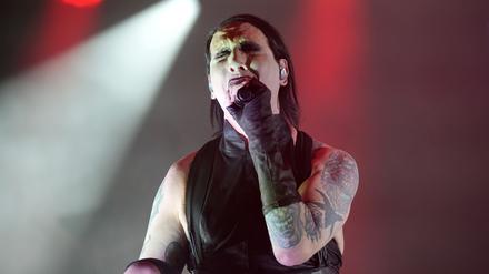 Marilyn Manson bei einem Auftritt in Chicago. 