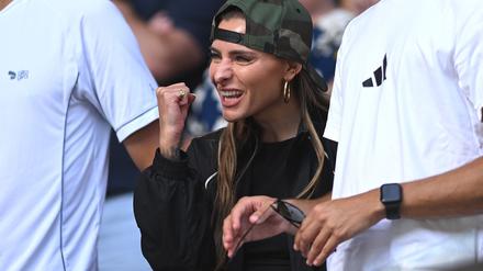 Fiebert während der Australian Open mit ihrem Freund Alexander Zverev mit: Sophia Thomalla