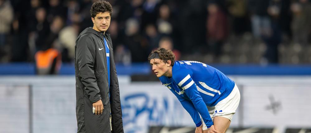 Die Frustration zum Schluss. Ibrahim Maza und Fabian Reese (r.) versäumten am Samstag gegen den HSV einen Big Point im Kampf um den Aufstieg.