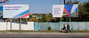 Auch das ukrainische Melitopol wird von Russland kontrolliert.