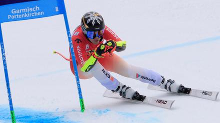 Die Schweizerin Lara Gut-Behrami feierte in Garmisch-Partenkirchen ihren ersten Saisonsieg.