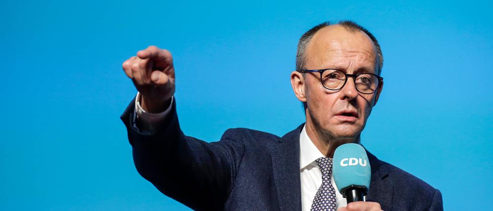 Friedrich Merz beim Neujahrempfang.