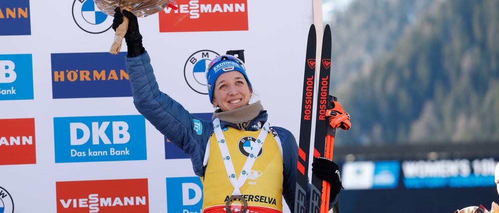 Zufrieden mit ihren Auftritten in Antholz: Franziska Preuß