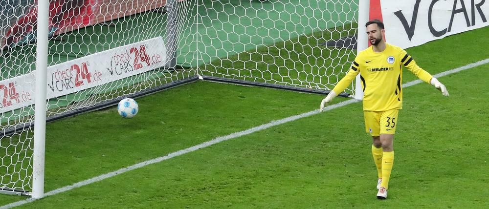 Nichts zu machen. Marius Gersbeck bekam bei der Niederlage gegen den Hamburger SV nur wenige Gelegenheiten, sich auszuzeichnen.