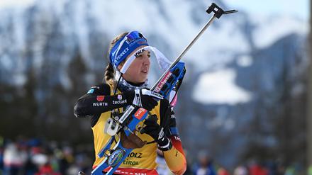Franziska Preuß kann mit viel Selbstvertrauen in die WM gehen.