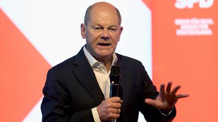 Der Bundeskanzler Olaf Scholz (SPD).