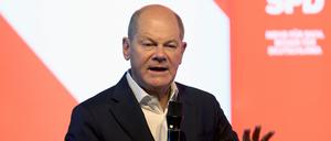 Der Bundeskanzler Olaf Scholz (SPD).