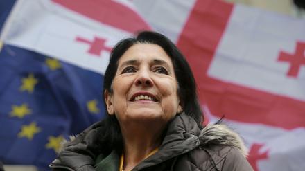 Salome Surabischwili nennt sich selbst „die derzeit einzig legitime georgische Präsidentin“.
