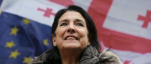 Salome Surabischwili nennt sich selbst „die derzeit einzig legitime georgische Präsidentin“.