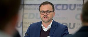 Der Brandenburger CDU-Landes- und Fraktionschef Jan Redmann erteilt Koalitionen mit der AfD eine Absage. (Archivbild)