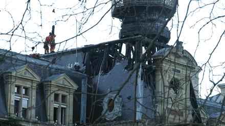 Der Brand des Rathauses in Paris.