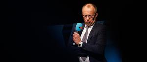 Friedrich Merz bei einer Wahlkampfveranstaltung in Neuhof.