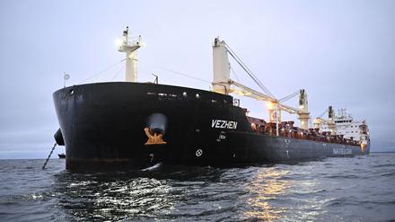 Unter Verdacht: das Frachtschiff „Vezhen“.