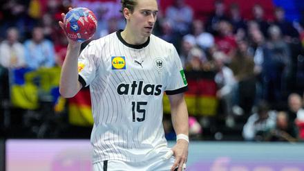 Juri Knorr steht den Handballern im WM-Viertelfinale gegen Portugal wohl zur Verfügung. 