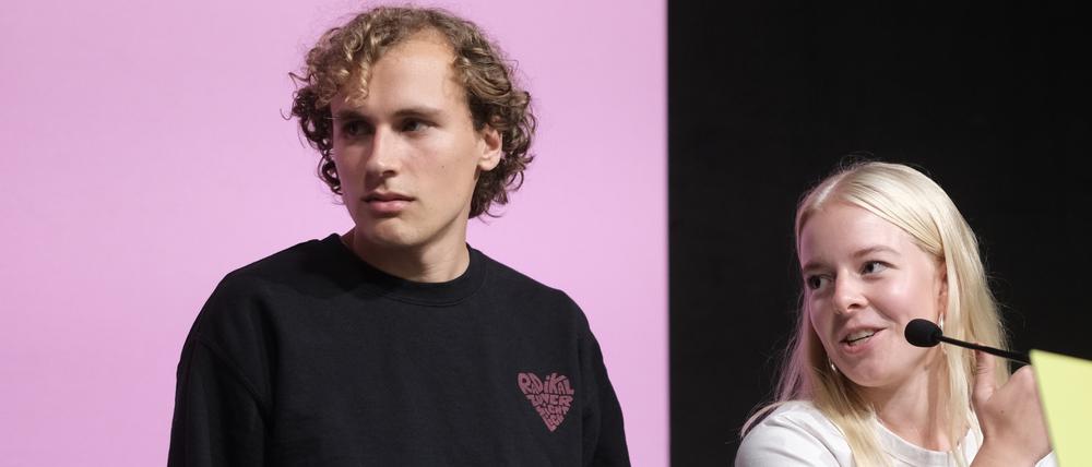 Jakob Blasel und Jette Nietzard sind die Vorsitzenden der Grünen Jugend.