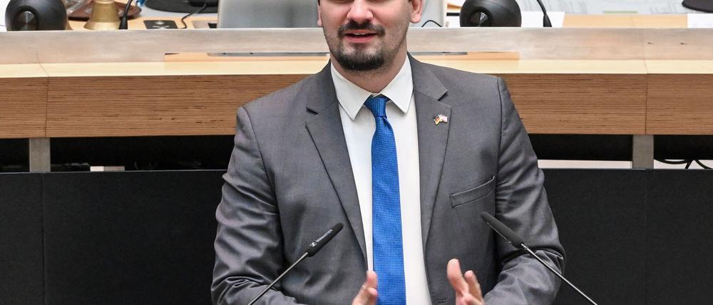 Der AfD-Abgeordnete Marc Vallendar provozierte im Innenausschuss Zwischenrufe. (Archivfoto)