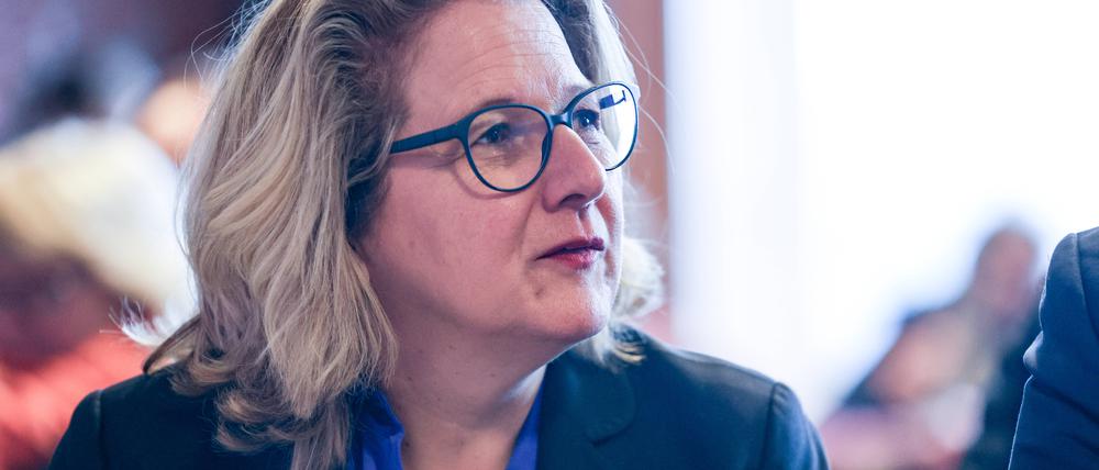 Svenja Schulze SPD, Bundesministerin für wirtschaftliche Zusammenarbeit und Entwicklung.