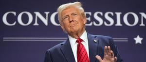US-Präsident Donald Trump bei einer Veranstaltung republikanischer Kongressabgeordneter im Trump National Doral Miami in Florida.