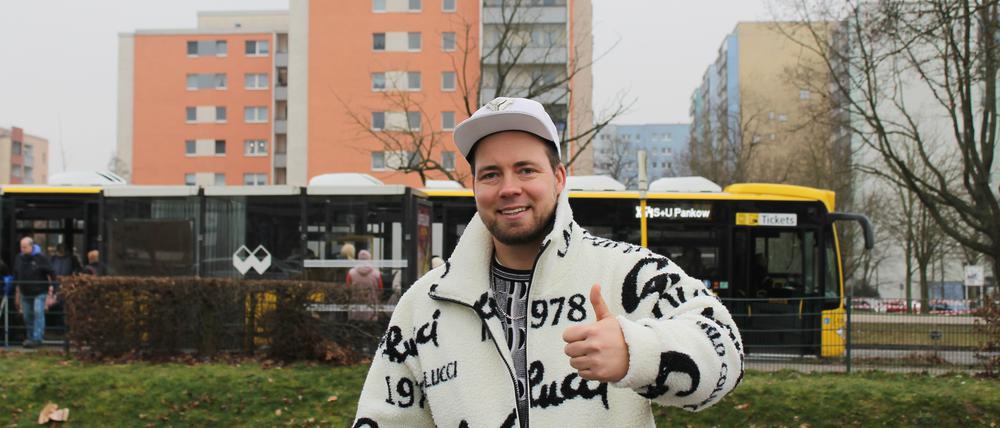 Der Berliner Rapper Toni Zimmermann, alias Tozee, in seinem Heimatbezirk Marzahn-Hellersdorf.
