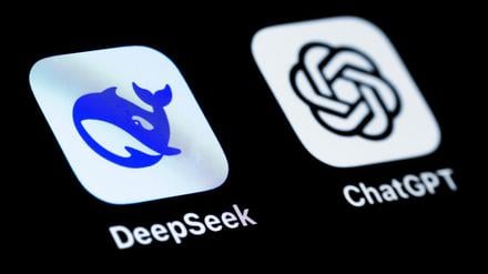 Logo der KI-App Deepseek.