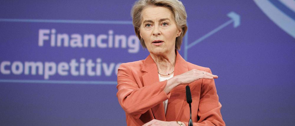 Kommissionspräsidentin Ursula von der Leyen (CDU) stellt am Mittwoch ihren Kompass für die Wettbewerbsfähigkeit vor. 