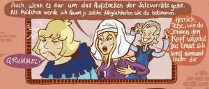  Eine Seite aus „Der Kopf der Hanse“ von Jens Natter.
