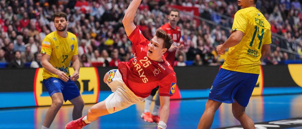 Lukas Jörgensen steht mit Dänemark im Halbfinale der Handball-WM.