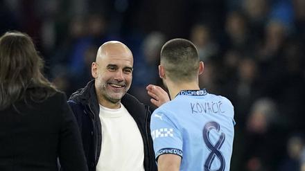 Pep Guardiola und Manchester City haben sich gerade noch so in die K.o.-Runde gerettet. 