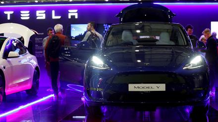 Ein Modell des Autoherstellers Tesla.