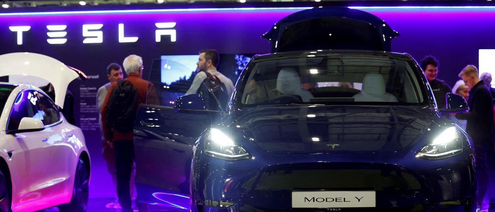 Ein Modell des Autoherstellers Tesla.