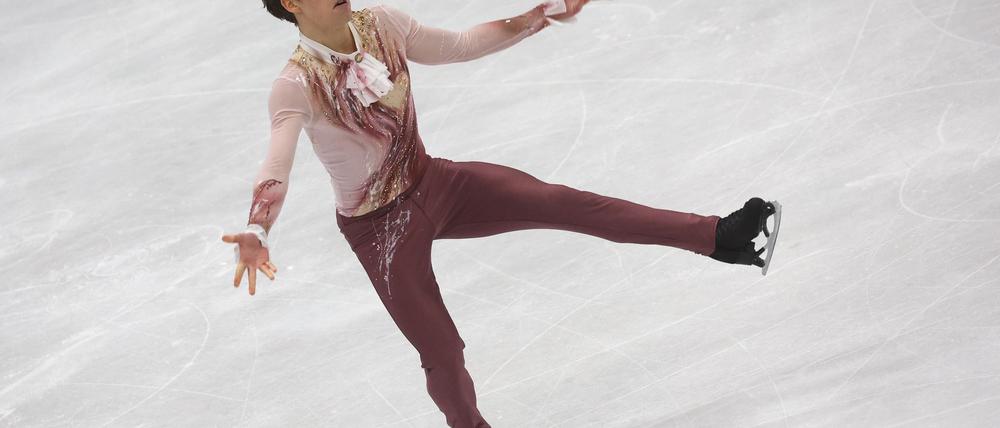Nikita Starostin zeigte bei der Eiskunstlauf-EM in Tallinn eine schwache Leistung.