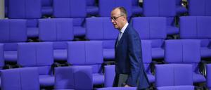 Friedrich Merz am Tag nach der Abstimmung im Bundestag.