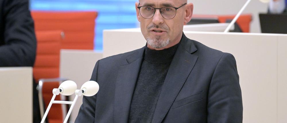 Der Brandenburger BSW-Landtagsfraktionschef Niels-Olaf Lüders nennt die Schwerpunkte für dieses Jahr. (Archivbild)