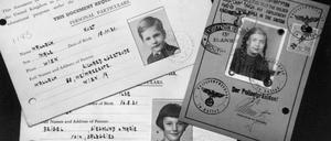 Dokumente für Kindertransporte aus dem Jahr 1939.