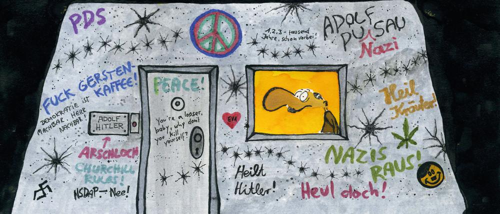 Das Titelbild von Moers’ Comic „Adolf - Der Bonker“ von 2006. 
Piper Verlag