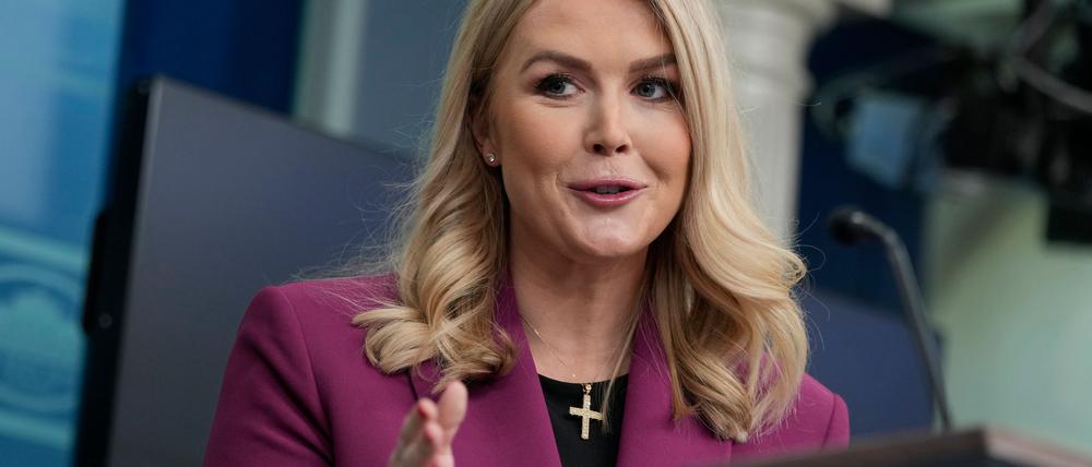 Die Pressesprecherin des Weißen Hauses, Karoline Leavitt (Archivbild)