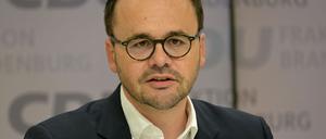 Brandenburgs CDU-Fraktionschef Jan Redmann hält den Kurs von Friedrich Merz für richtig (Archivbild).