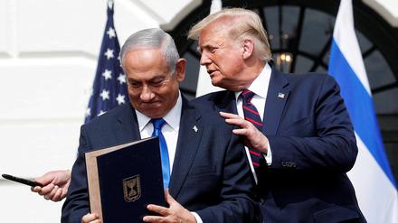 Zwei Männer, die sich in vielem einig sind: Donald Trump und Benjamin Netanjahu. (Archivbild)