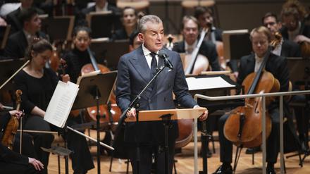 Michel Friedman beim Konzert des Deutschen Symphonie-Orchesters Berlin am 1.2.2025 in der Philharmonie.