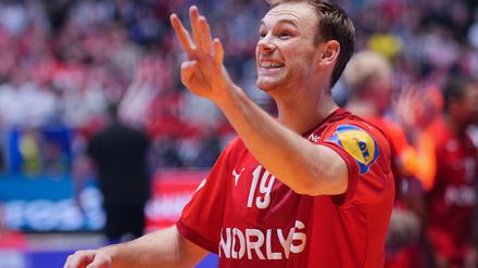 Mathias Gidsel hat schon den fünften WM-Titel im Blick. 