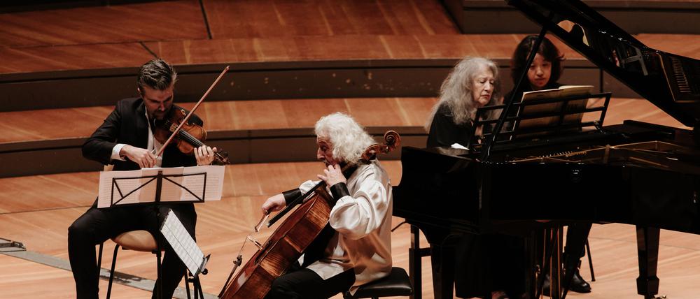 Martha Argerich & Mischa Maisky in der Philharmonie, Credit: Evgenia Gapon