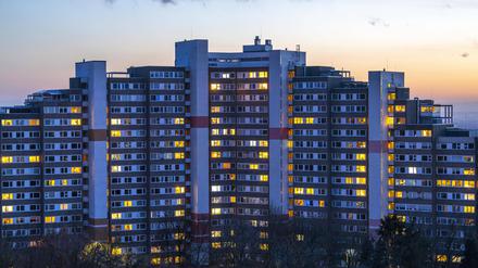 Hochhäuser im Wohnpark Bensberg, Bergisch-Gladbach.