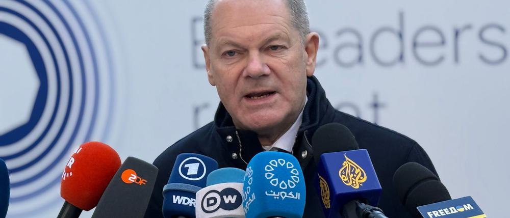 Kanzler Scholz sieht die EU nicht in einer Position der Schwäche.